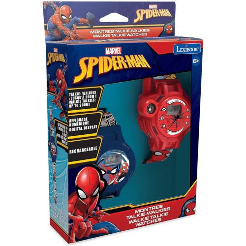 Lexibook Ψηφιακα Ρολογια Spiderman με Walkie Talkies 200m 25.DMWTW1SP 3380743102030