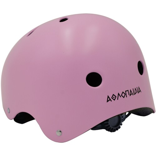 ΑΘΛΟΠΑΙΔΙΑ Adjustable Racing Helmet - Pastel Pink Color Pastel Pink, Size Large/xlarge: 58-61cm. 003.10015/PP/L 9985777007890