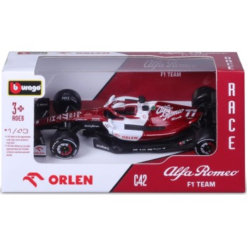 Bburago B18-38067B Formula 1 Alfa Romeo F1 Team Orlen C42 2022 Bottas 1:43 Scale 18/38160 4893993380671