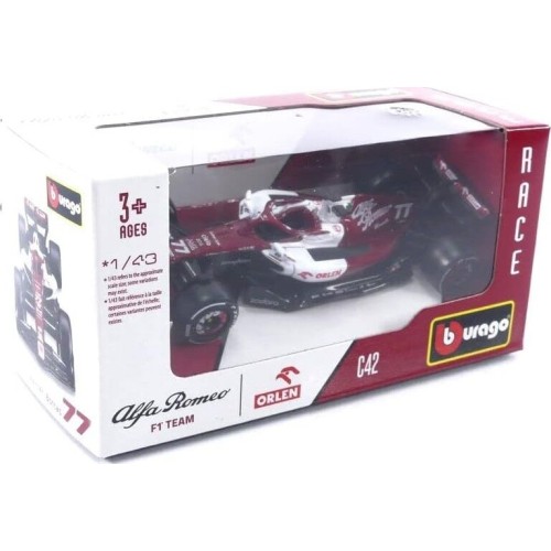 Bburago B18-38067B Formula 1 Alfa Romeo F1 Team Orlen C42 2022 Bottas 18/38160 4893993380671