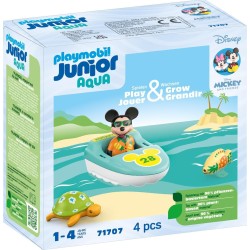 Playmobil Disney Mickey Mouse Junior And Disney: Mickey Mouses Boat Tour, Including Inflatable Boat 71707 4008789717078