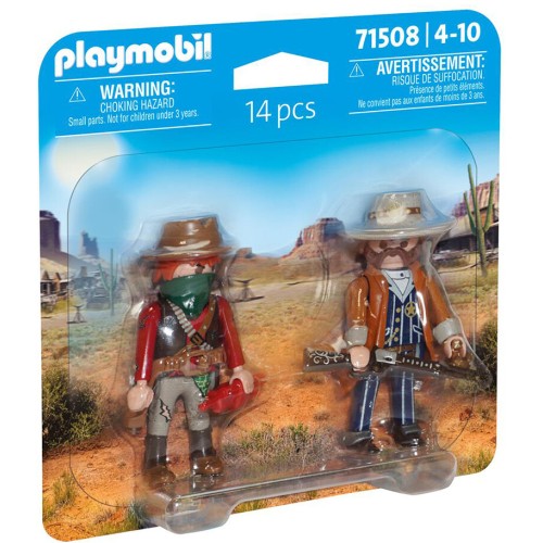 Playmobil bandit and sheriff duopack, thrilling , rescue toy, fun imaginative role-pl 71508 4008789715081