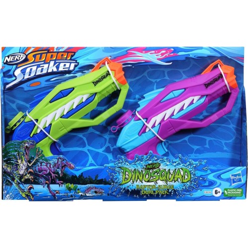 Hasbro Nerf Dinosquad Super Soaker Raptor-Surge Dual Pack F8436 5010996135841