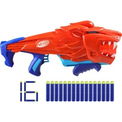 Hasbro nerf junior  lionfury, easy play dart blaster, 16 nerf elite darts, nerf bl F8646 5010996212160