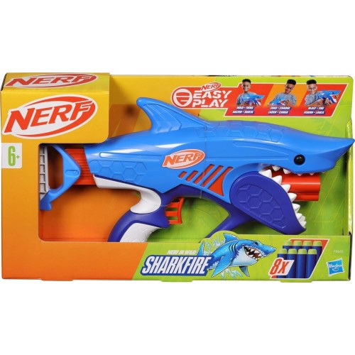 Hasbro nerf junior sharkfire easy play dart blaster F8645 5010996211415