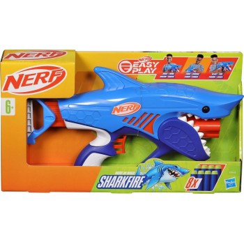 Hasbro nerf junior sharkfire easy play dart blaster F8645 5010996211415