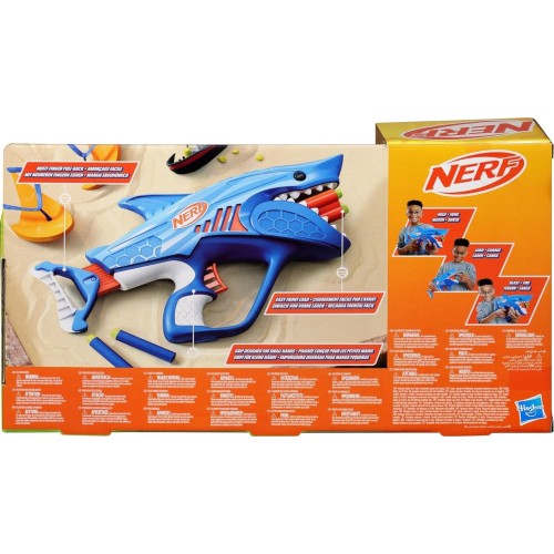 Hasbro nerf junior sharkfire easy play dart blaster F8645 5010996211415