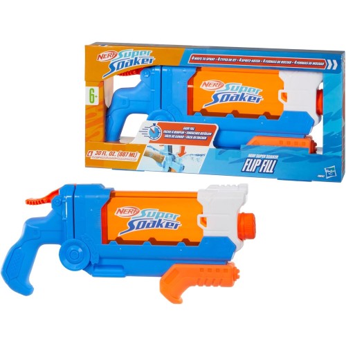 Hasbro Nerf Super Soaker Flip Fill Water Blaster, 4 Spray Styles F8643 5010996207548