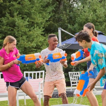 Hasbro Nerf Super Soaker Flip Fill Water Blaster, 4 Spray Styles, Fast Fill, 887 Millilitre Tank, Water Toys F8643 5010996207548