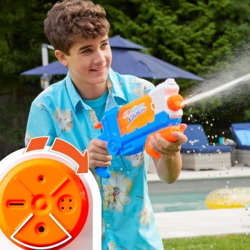 Hasbro Nerf Super Soaker Flip Fill Water Blaster, 4 Spray Styles, Fast Fill, 887 Millilitre Tank, Water Toys F8643 5010996207548