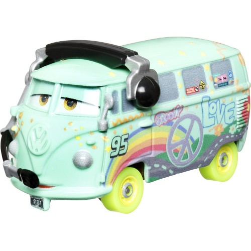 Mattel Disney Cars pixar cars  and pixar cars glow racers fillmore HPG76 / HPG80 194735158553