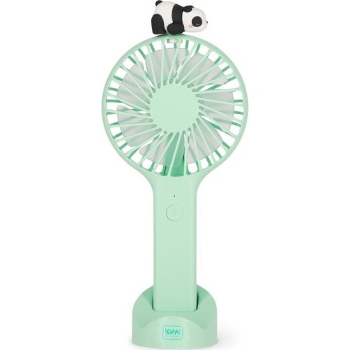 Legami Rechargeable Portable Fan With Base - Mini Fan Panda MDF0001 8052694017248