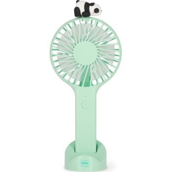 Legami Rechargeable Portable Fan With Base - Mini Fan Panda MDF0001 8052694017248
