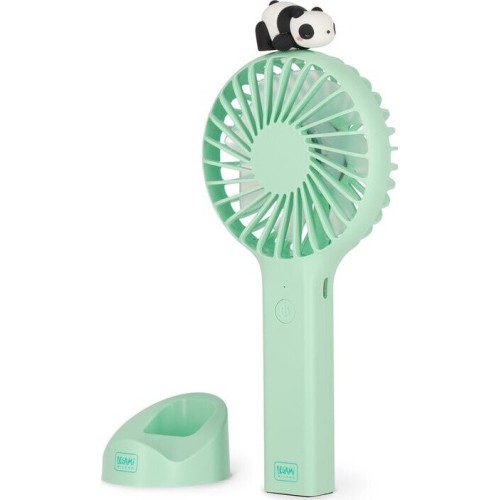 Legami Rechargeable Portable Fan With Base - Mini Fan Panda MDF0001 8052694017248
