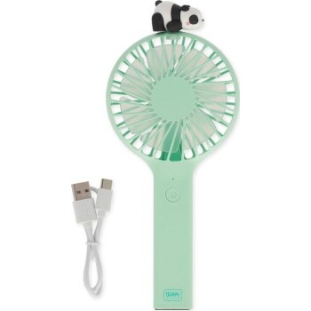 Legami Rechargeable Portable Fan With Base - Mini Fan Panda MDF0001 8052694017248