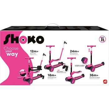 As company Shoko Children's Skate 4 in 1 Plus in Pink Color for 12+ Months 5004-50523 5203068505233