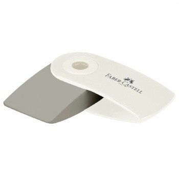 Faber-Castell Mini Sleeve Pink-Grey-White eraser 182434 4005401824343