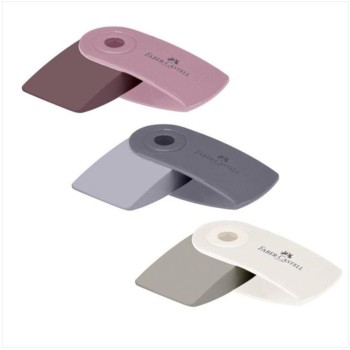 Faber-Castell Mini Sleeve Pink-Grey-White eraser 182434 4005401824343