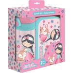 Diakakis imports Must dinner set  young lady and the deer dinnerware 800ml-pagouri ppt 500ml 000585750 5205698673924