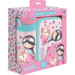 Diakakis imports Must dinner set  young lady and the deer dinnerware 800ml-pagouri ppt 500ml 000585750 5205698673924