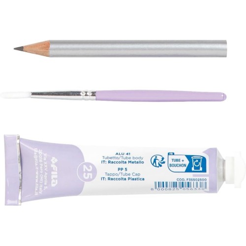 Giotto Σετ 7 Σωληνάρια Τέμπερας 21Ml + Μολύβι Και Πινέλο (Candy Collection) 000302100 8000825055638