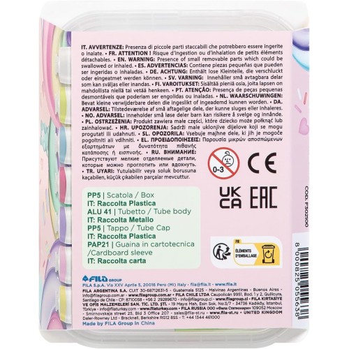 Giotto Σετ 7 Σωληνάρια Τέμπερας 21Ml + Μολύβι Και Πινέλο (Candy Collection) 000302100 8000825055638