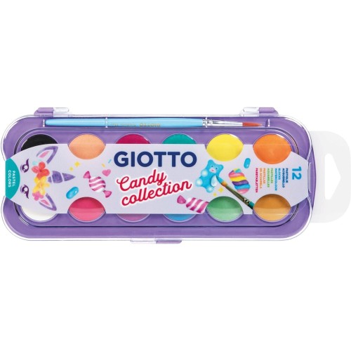 Giotto candy collection watercolors, pastel colors, f351600 000351600 8000825056154