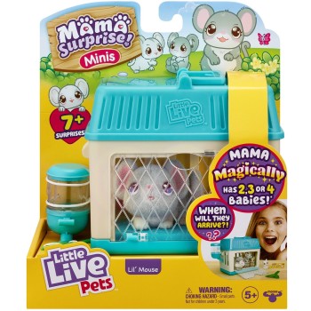 Giochi Preziosi Little Live Pets Mama Surprise Minis Μικρό Ποντικάκι Με Μωρά LP301100 8056379160298