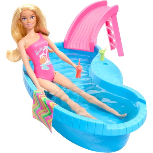 Mattel Barbie Εξωτική Πισίνα Με Κούκλα HRJ74 194735178285