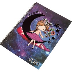 POLO Τετράδιο β5 17x25 σπιράλ 60φ 2θ moon 919001-8276 5201927128159