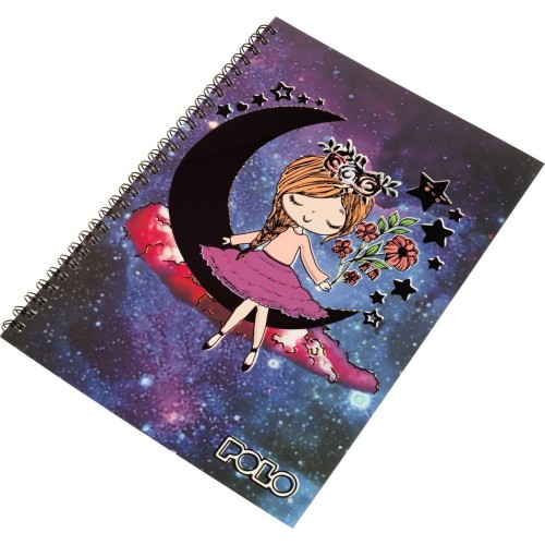 POLO Τετράδιο β5 17x25 σπιράλ 60φ 2θ moon 919001-8276 5201927128159