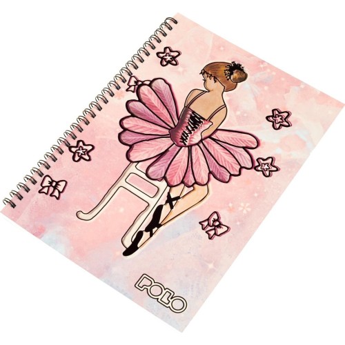 POLO Τετράδιο β5 17x25 σπιράλ 60φ 2θ ballerina 919001-8275 5201927128142