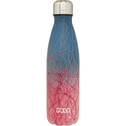 Θερμος polo stainless steel 500ml ροζ μπλε 949004-8255 5201927129798