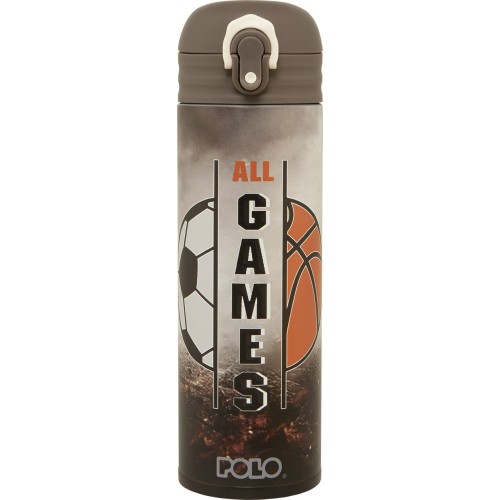 Θερμος polo stainless steel junior 500ml all games 949005-8277 5201927130114