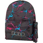 POLO Double Scarf Craft Backpack BLACK/TURQUOISE/PINK CRAFT 901261-8264 5201927125363