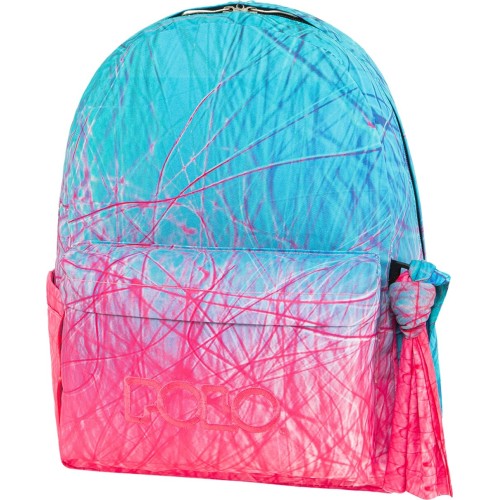 POLO Original Scarf Craft Backpack - PINK/CYAN CRAFT 901161-8255 5201927125271
