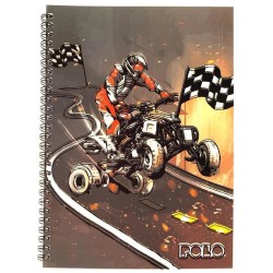 POLO Spiral Design Notebook A4 4Th Quad Bike 919011-8278 5201927128548