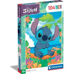 Clementoni Children's Puzzle Super Color Disney Stitch 104 pcs 1210-25755 8005125257553