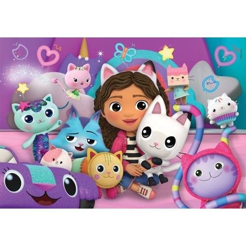 Clementoni Children's Puzzle Super Color Gabbys Dollhouse 60 pcs 1200 ...