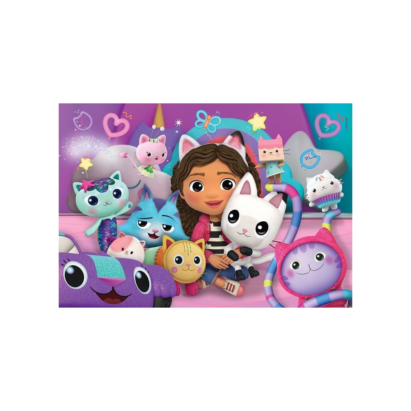 Clementoni Children's Puzzle Super Color Gabbys Dollhouse 60 pcs 1200 ...