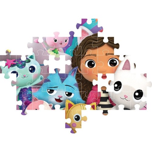Clementoni Children's Puzzle Super Color Gabbys Dollhouse 60 pcs 1200 ...