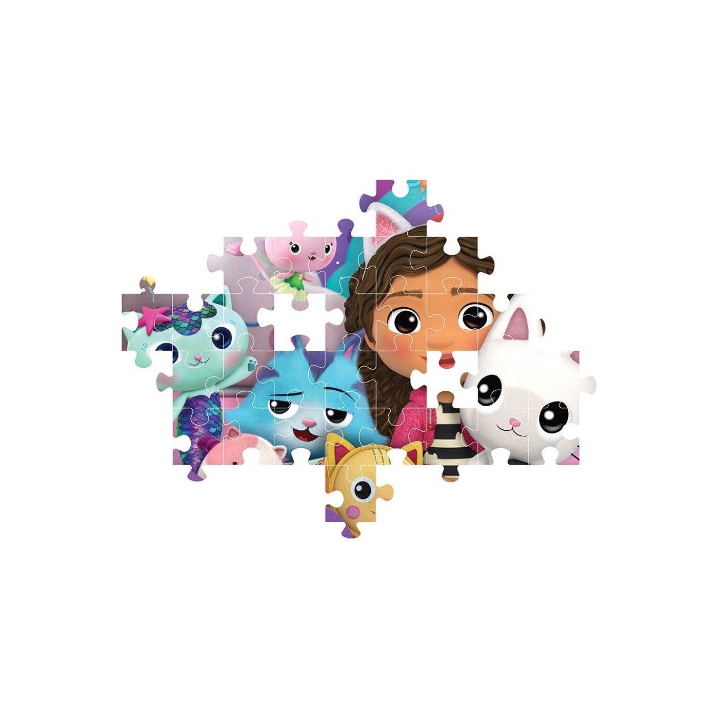 Clementoni Children's Puzzle Super Color Gabbys Dollhouse 60 pcs 1200 ...