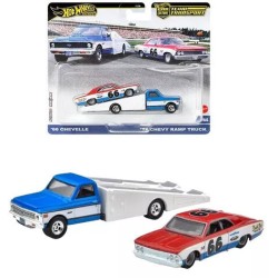 Mattel Hot Wheels Hot  Premium Team Transport 2-Pack Chevy Square Body Ramp FLF56 / HRV40 194735186235