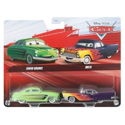 Mattel Disney Cars Pixar Cars  And Pixar Cars 2-Pack Edwin Kranks & Greta DXV99 / HTX06 194735199372