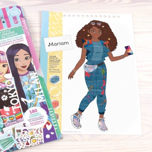 Make It Real Fashion Sketchbook | Fashion Design Sketchbook City Style 3207 695929032074