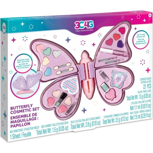 Make It Real 3C4g | Butterfly Cosmetic Set 10058 638241100588