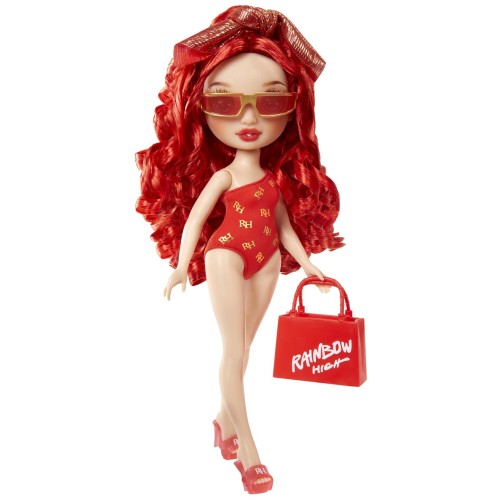 MGA Entertainment Rainbow High Swim And Style Κούκλα Μόδας - Ruby Red 507277-EUC 035051507277