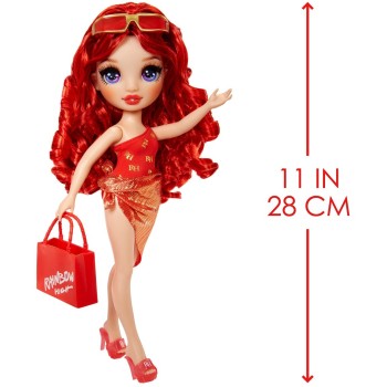 MGA Entertainment Rainbow High Swim And Style Κούκλα Μόδας - Ruby Red 507277-EUC 035051507277