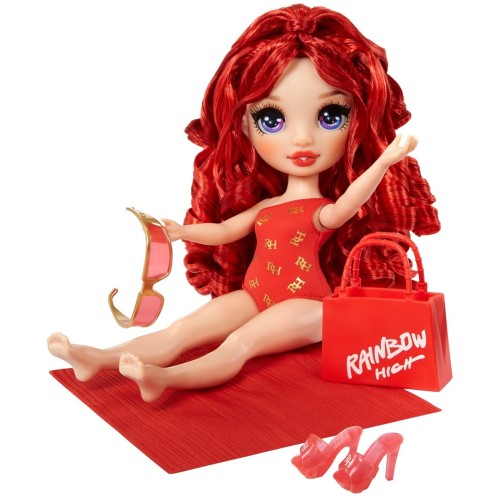 MGA Entertainment Rainbow High Swim And Style Κούκλα Μόδας - Ruby Red 507277-EUC 035051507277