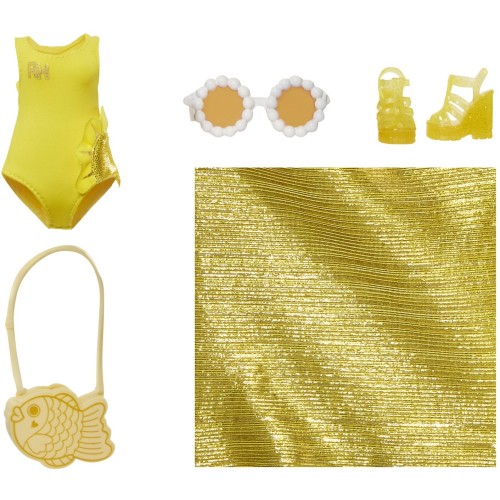 MGA Entertainment Rainbow high swim & style fashion doll- sunny (yellow) 507284-EUC 035051507284